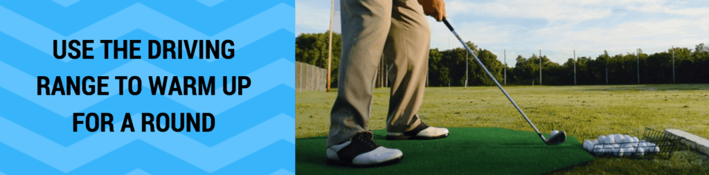 warming up golf