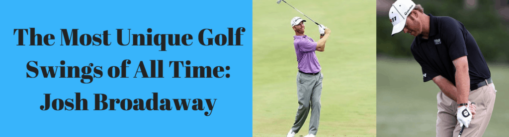 cross handed golfer swing