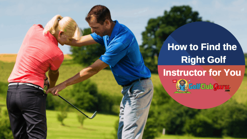 The right PGA golf pro teacher