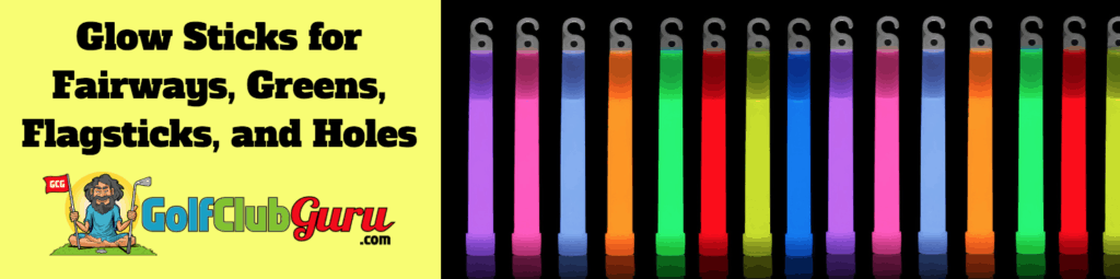 golf midnight dark night glow sticks