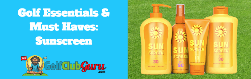 golf sun screen uv spf