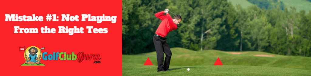 correct tees to play from golf what 
