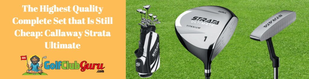 strata complete set golf clubs