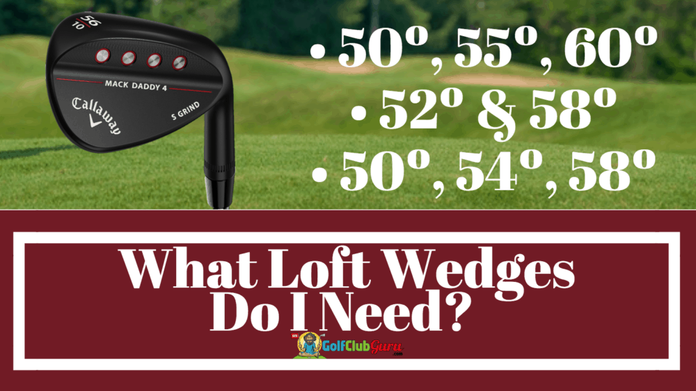 wedge lofts setup combination combo sets gap