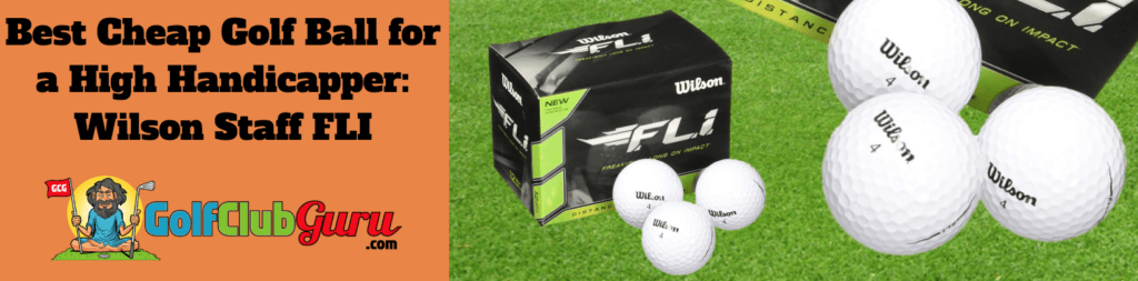 cheap golf ball for high handicappers