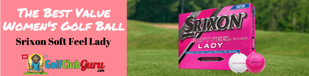 best value women golf ball srixon lady feel