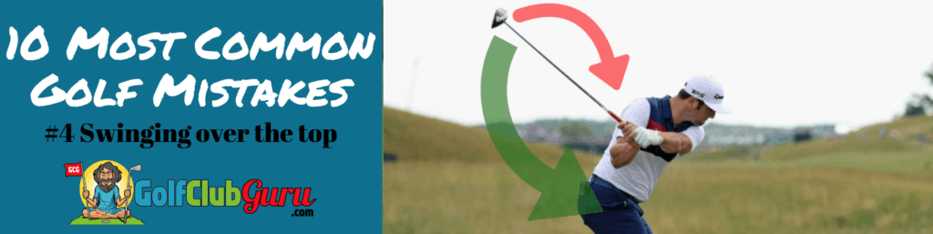 over the top golf swing fix mistake