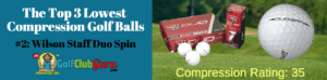 wilson duo staff spin golf balls lower compression 35