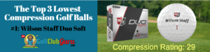wilson duo golf balls low compression