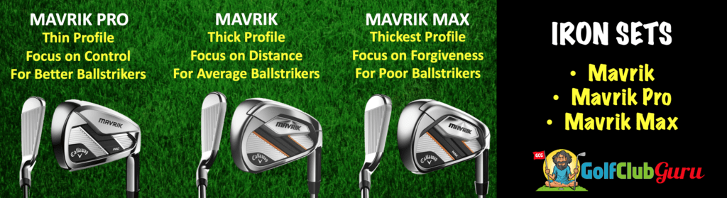 callaway mavrik vs mavrik pro vs mavrik max comparison difference