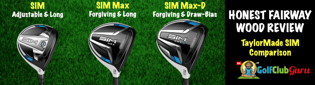 taylormade sim three wood five wood comparison