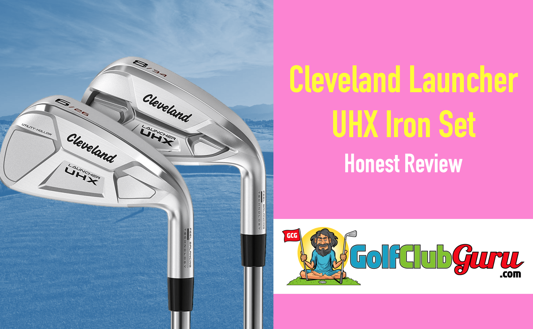 thumbnail image 2 of Cleveland Launcher UHX 26-Degree Utility Iron #6 Head Only (Right-Handed) 2 of 5