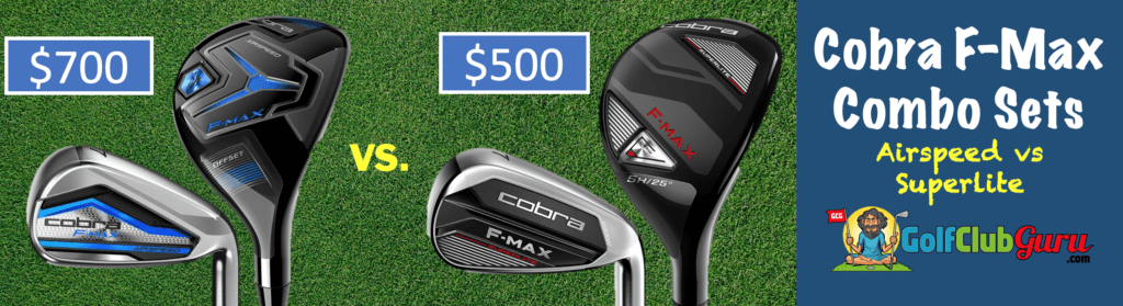 comparison differences of airspeed superlite cobra combo sets