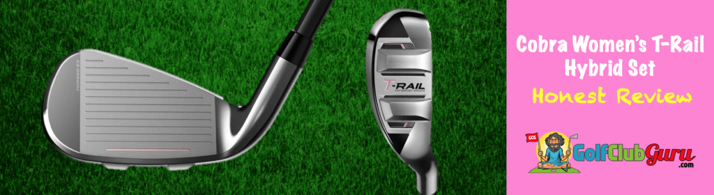 club face and sole of ladies cobra t rail trail irons