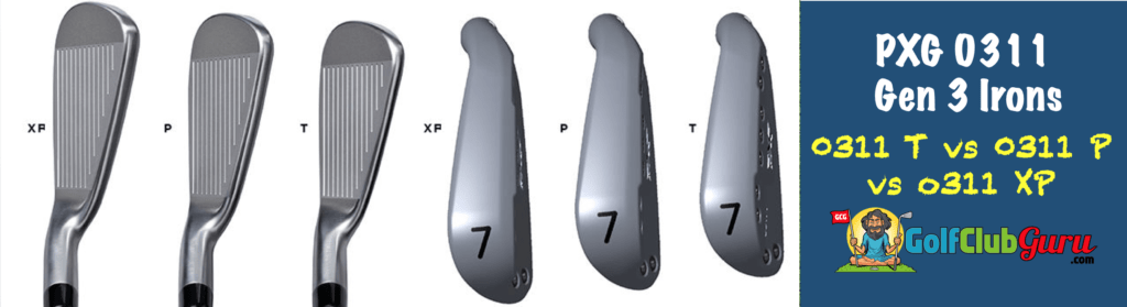 pxg 0311 t p xp differences irons