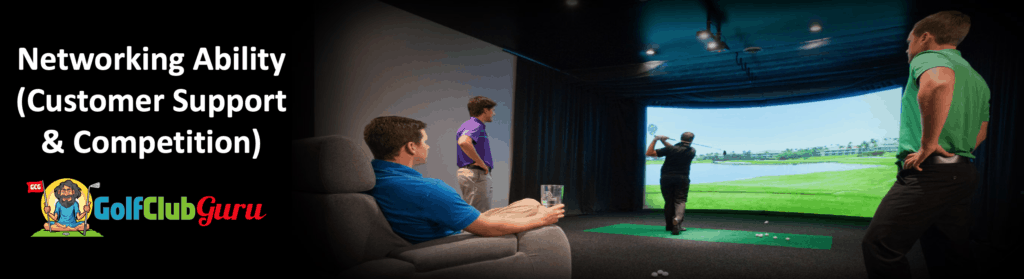 competition for golf simulators among friends