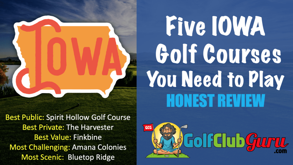 the 5 best golf courses in iowa award category winning