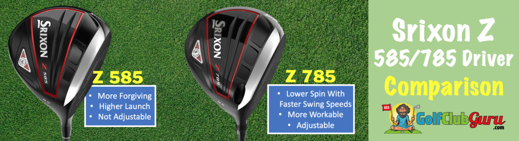 comparison of srixon z585 and srixon z785 drivers