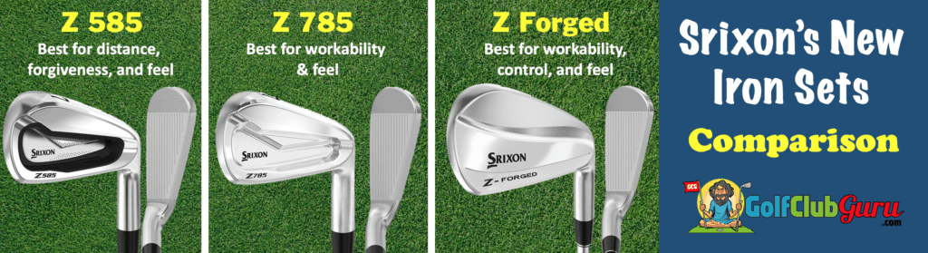 2020 srixon golf irons comparison z 585 785 forged difference