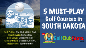 the best golf courses in the state of south dakota SD