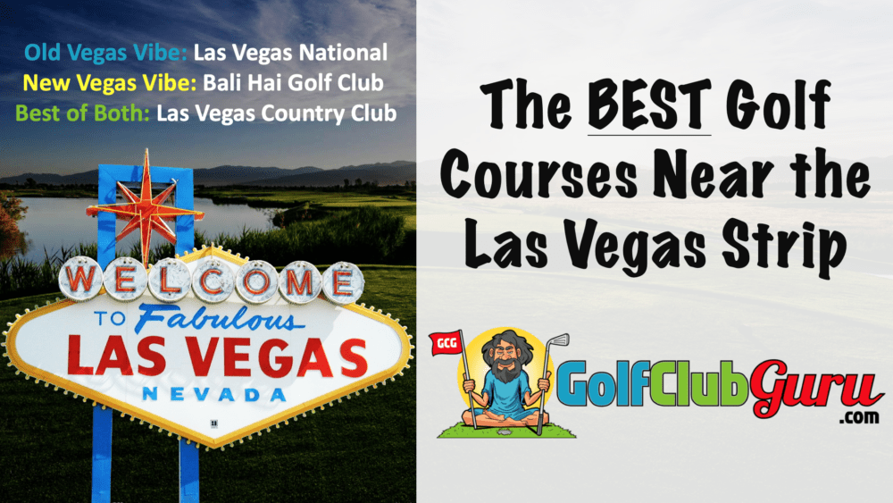 3 of the best golf courses in the las vegas strip area