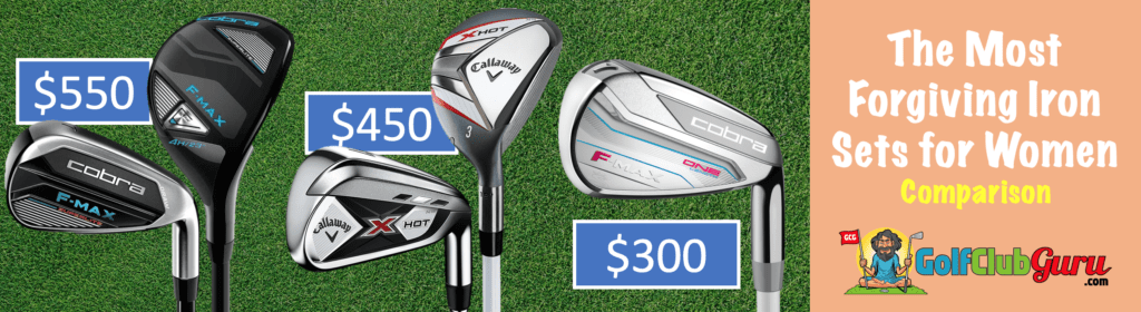 cobra f max superlite vs one length vs callaway x hot iron set comparison ladies women difference