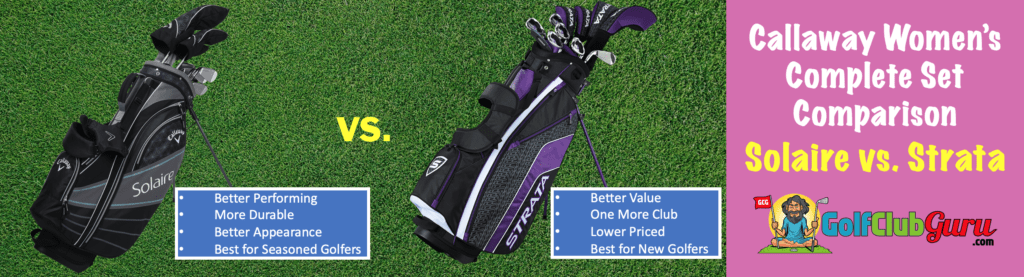 women's solaire callaway compared to strata golf clubs