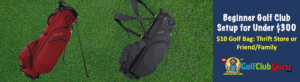 golf bag stand cart used 2020 for beginner