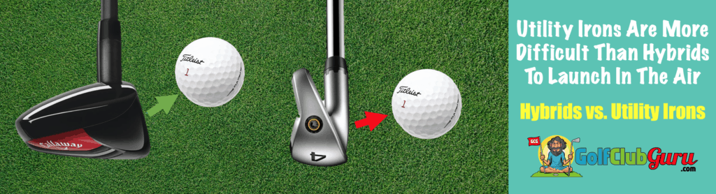 hybrid vs long iron utility iron comparison