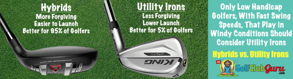 hybrids vs long iron swing difference