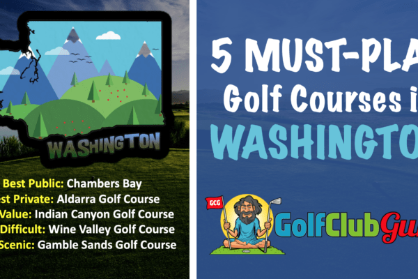 the top 5 golf courses in washington