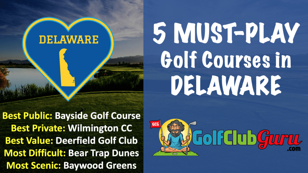 the top 5 golf courses in delaware