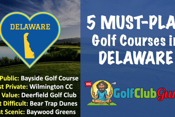 the top 5 golf courses in delaware