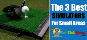 the best golf simulators for smaller areas home inside outside net screen launch monitor