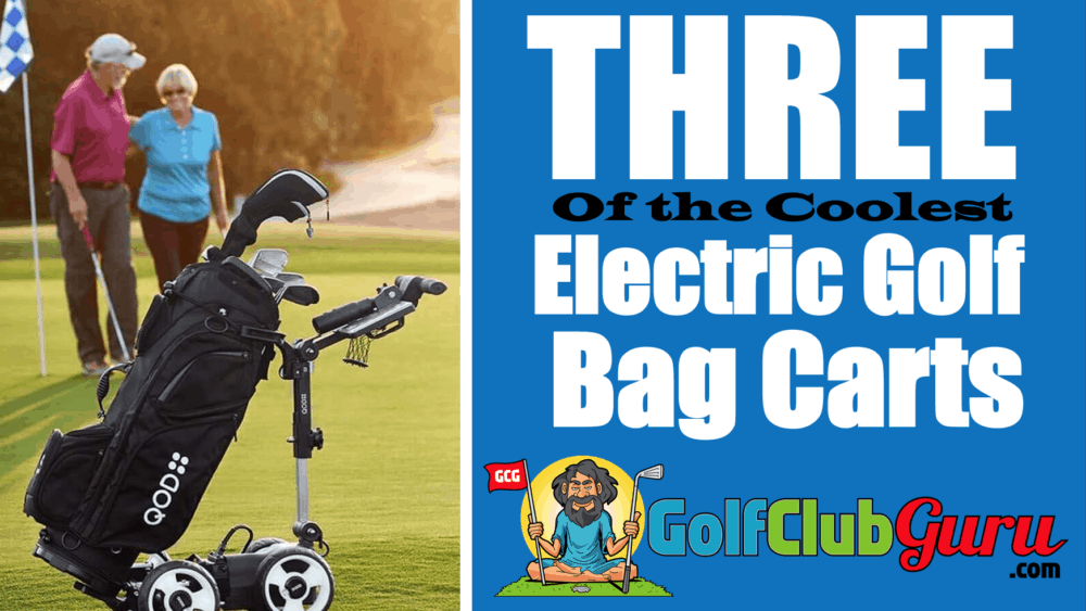 the coolest electric remote controlled battery automatic golf bag carts