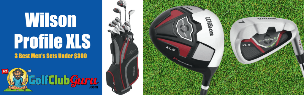 wilson profile xls complete set driver irons bag