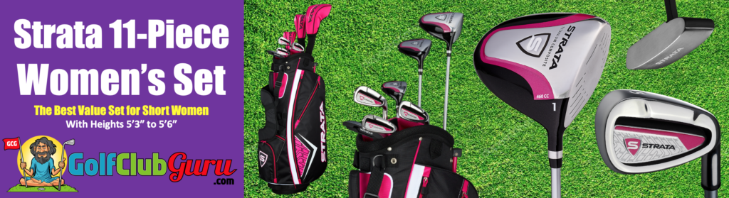 the best value complete set of golf clubs for short women under 54 inches