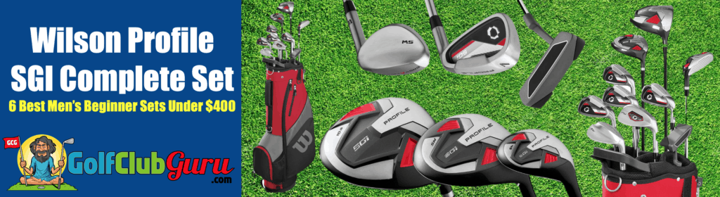 wilson profile sgi complete set review men beginner newbie new golfer