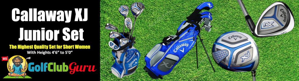 callaway xj set for short female golfer under 50 inches