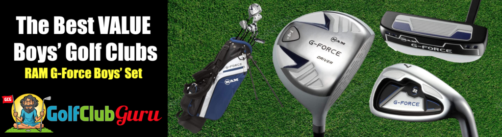 g-force ram boys kids junior golf clubs