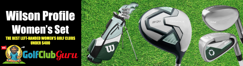 super forgiving long distance left handed golf club complete set for women ladies