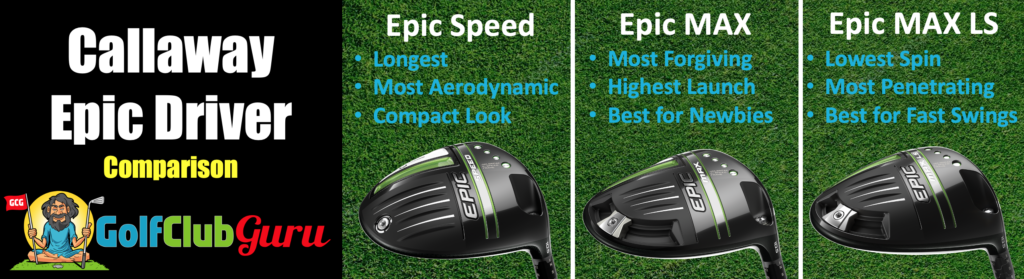 callaway epic speed vs max vs max ls difference comparison head to head