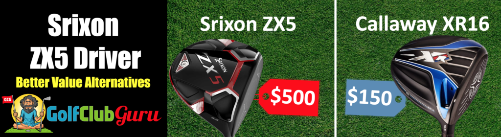 price difference of the srixon zx5 and callaway xr16 driver