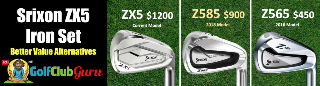 srixon zx5 z585 z565 iron set comparison difference