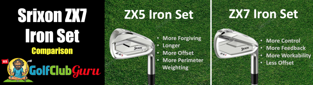 srixon zx7 iron set comparison zx5