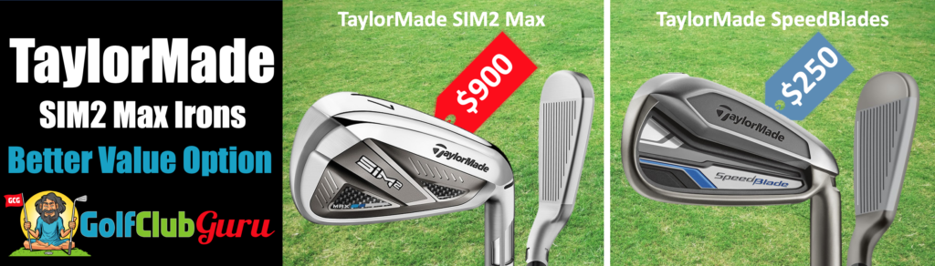 taylormade sim2 max irons vs speedblade comparison