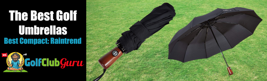 super small compact collapsible umbrella for golf bag