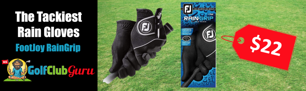 sticky tacky golf gloves for rain moisture sweat footjoy raingrip